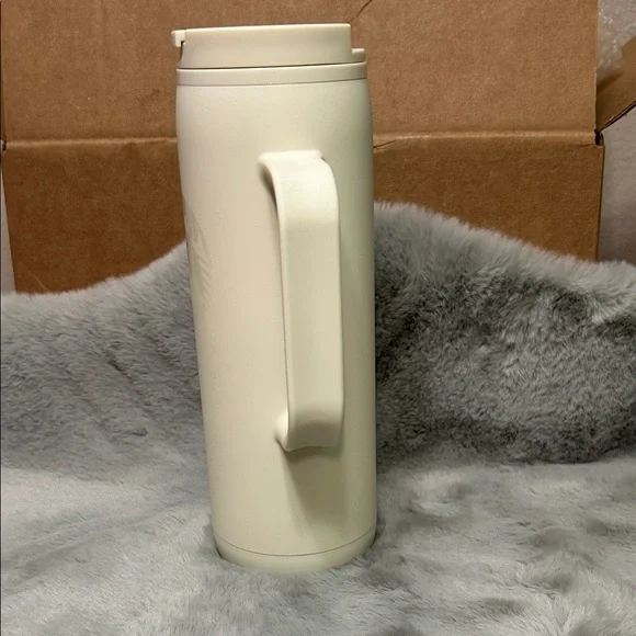 Starbucks Cream Tall Travel Mug with Side Handle - Picture 2 of 6